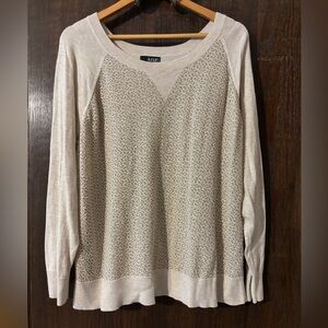 a.n.a Beige long sleeve